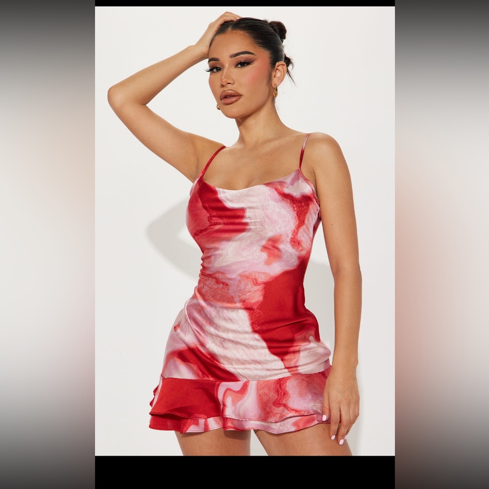 Satin mini dress